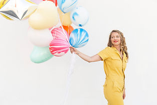 Portrait with Balloons