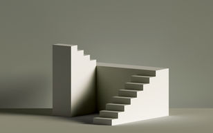 minimalistic stairs showing progression
