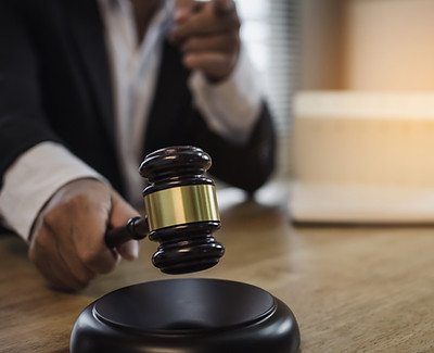 Stock image of judge gavel