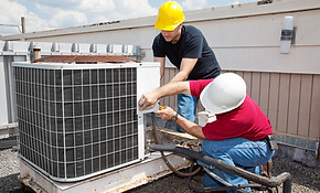 HVAC Workers Repairing