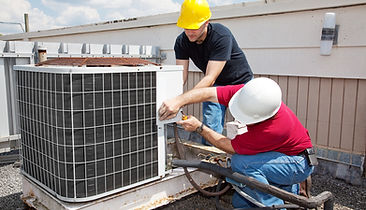 HVAC Workers Repairing