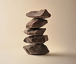 Stacked Chocolate Pieces