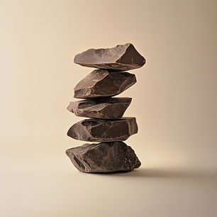 Stacked Chocolate Pieces