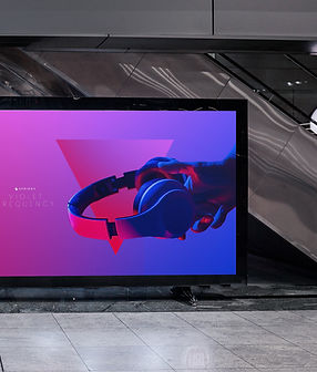Headphone Ad Display