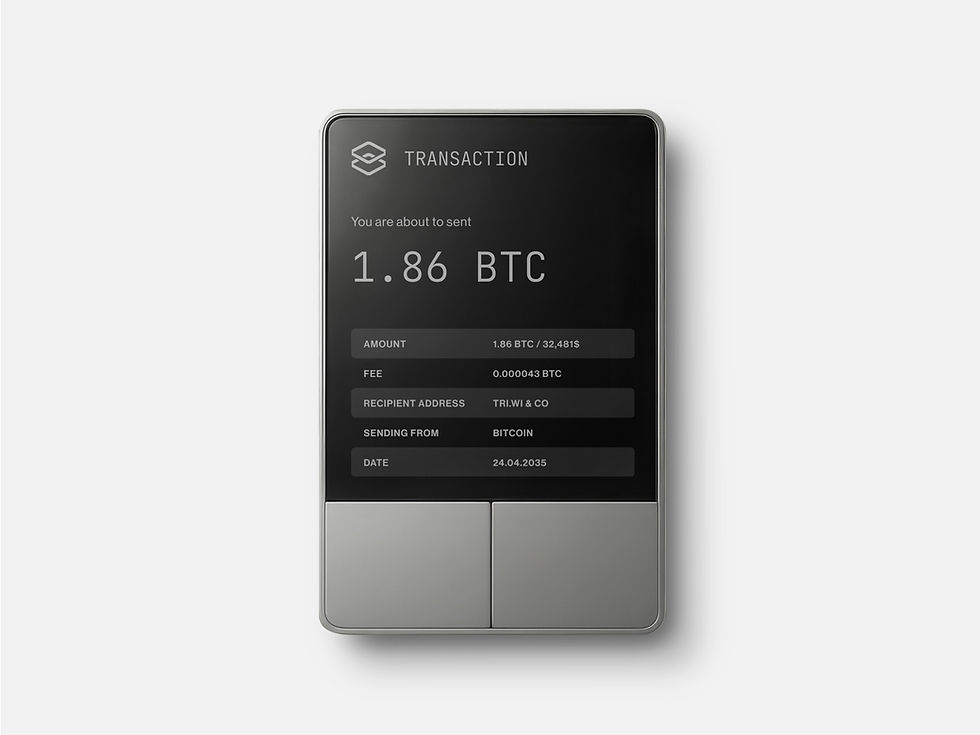 Cryptocurrency Wallet Interface