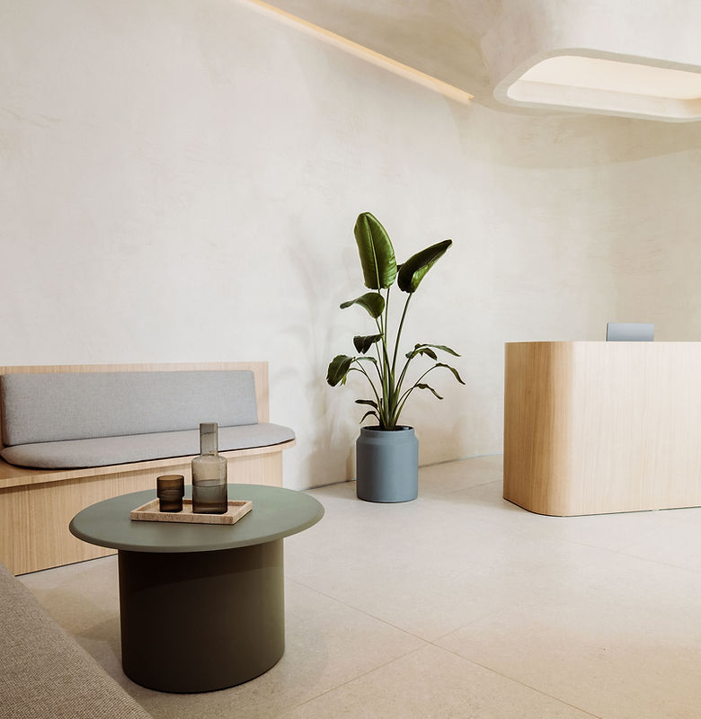 Minimalist reception area