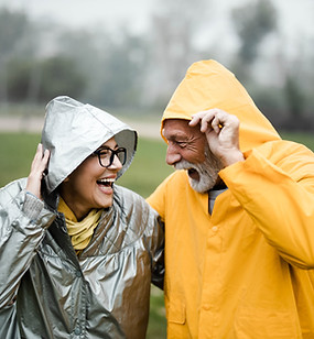 Couple in Raincoats