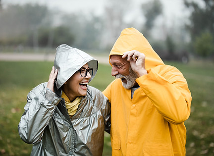 Couple in Raincoats