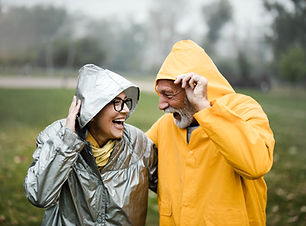 Couple in Raincoats
