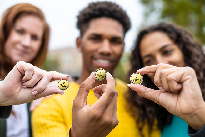 Group Holding Voting Badges