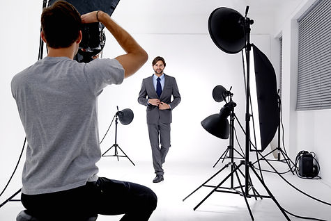 A professional studio photographer