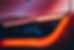Car headlight close-up