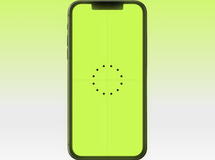 עסק במצב Loading בין החלטה לפעולה - Green Smartphone loading screen