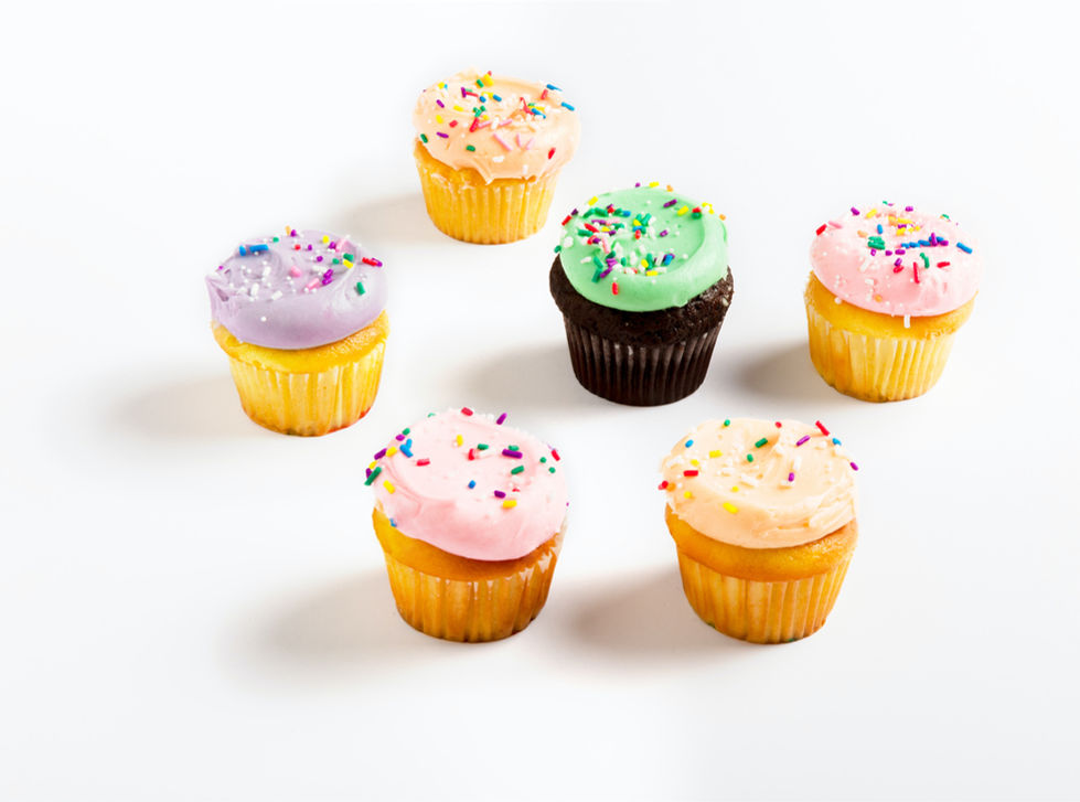Rainbow Cupcakes