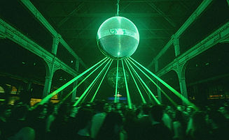Green Disco Ball Party