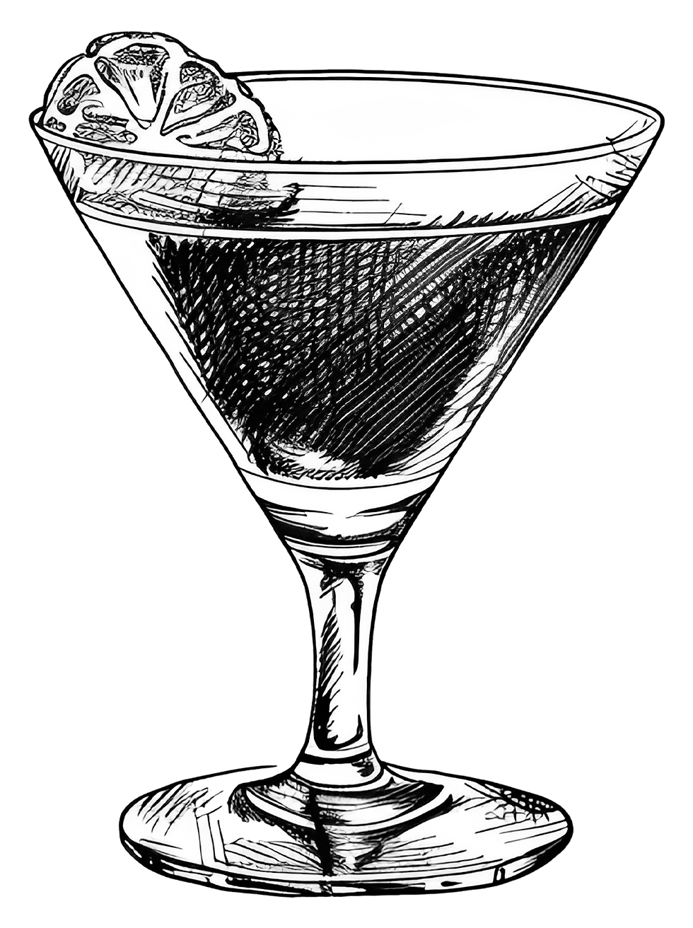 Martini Glass Sketch
