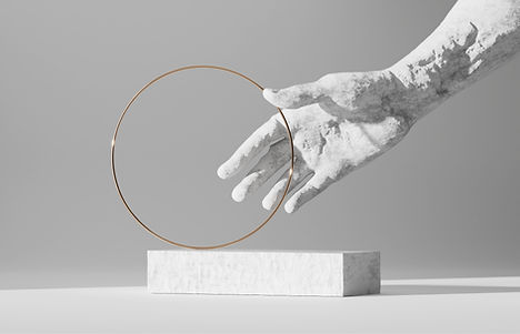 Conception de main sculpturale