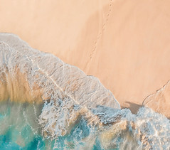 Beach Waves Scene