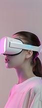 Mujer Usando Auriculares VR
