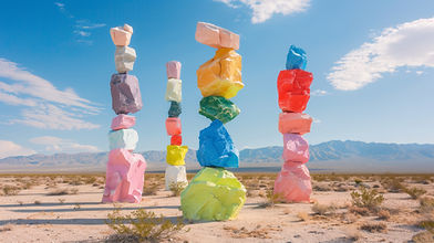 Красочные каменные башни