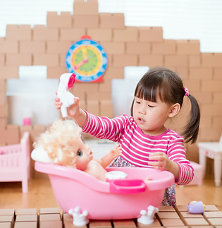Playing with Baby Doll