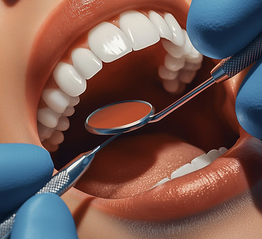 Chequeo dental Primer plano