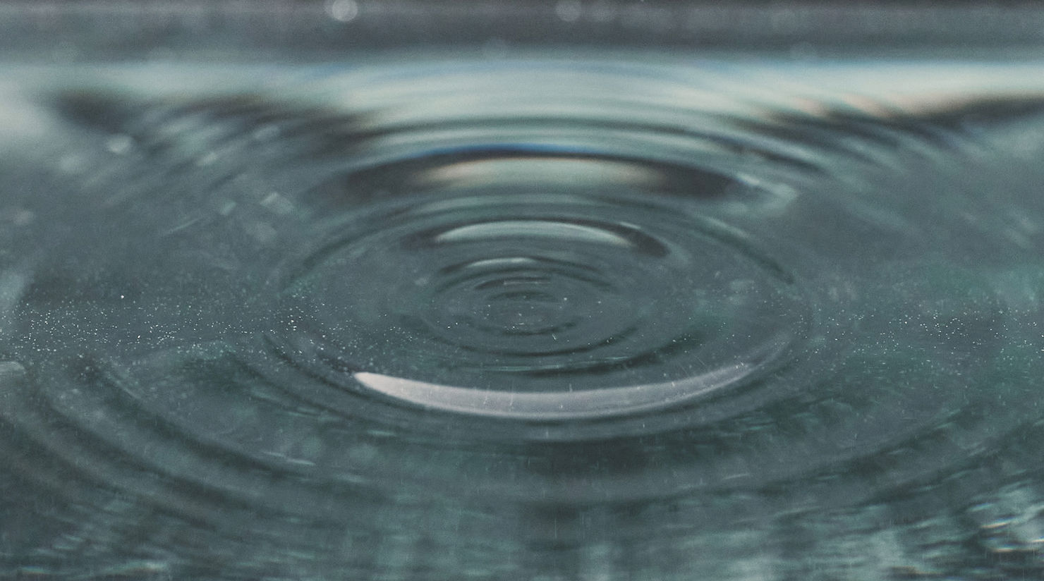 Ripples extending through water