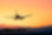 Airplane Landing Sunset