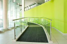 An accessible wheelchair ramp