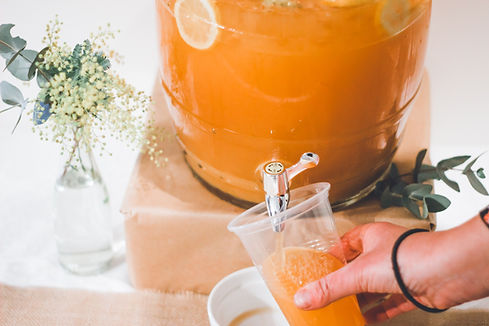 Suco de laranja fresco