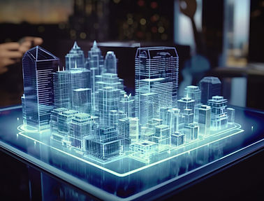 Modern Buildings Hologram