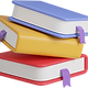 Stacked Colorful Books