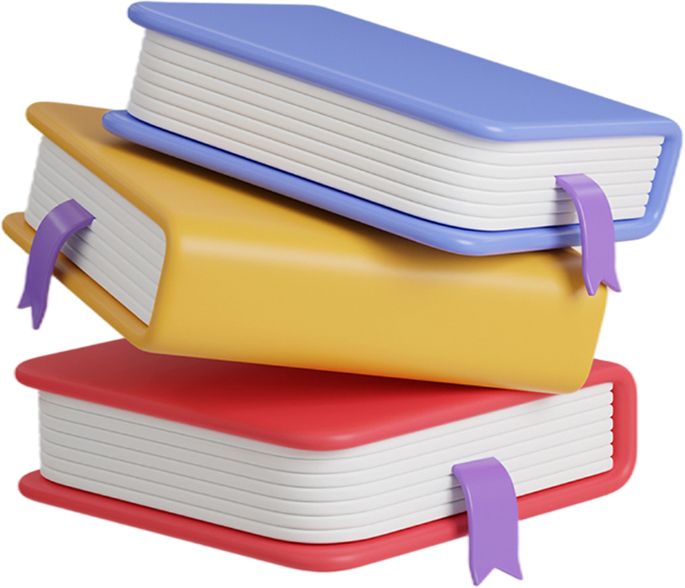 Stacked Colorful Books