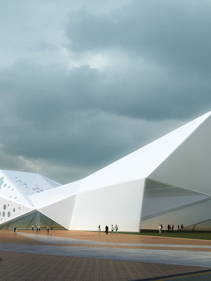 Exterior Architectural Workspace Concept