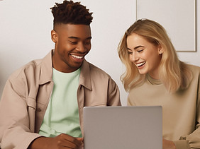 Couple of Happy Colleagues