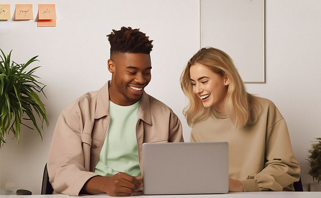 Two People Collaborating