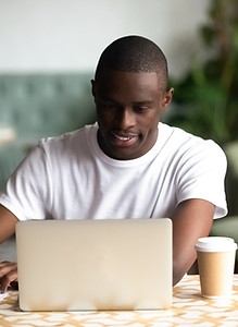 Man Working Remotely