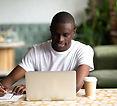 Man Working Remotely