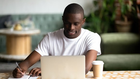 A Young Man Writing