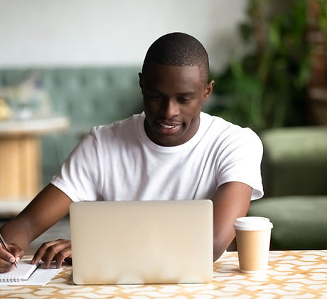 A Young Man Writing