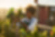 woman pursuing one of her hobbies, gardening, again after being unable to due to her trauma