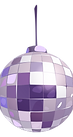 Bola de discoteca morada