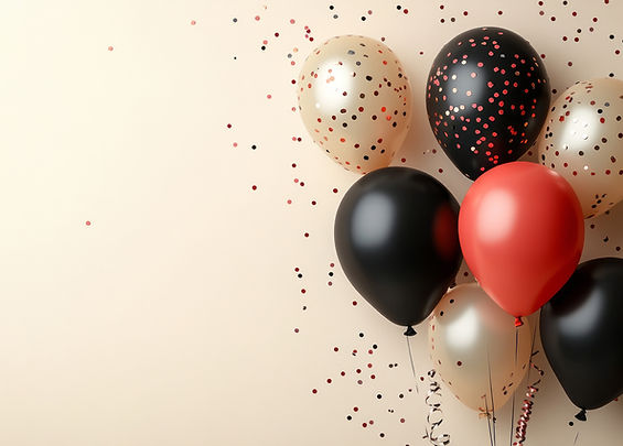 Festlig ballonguppvisning