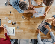 Bird's Eye View Meeting Table