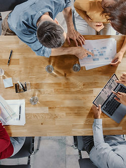 Bird's Eye View Meeting Table