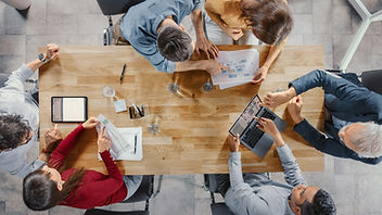 Bird's Eye View Meeting Table