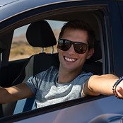 Motorista feliz