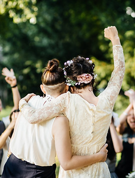 Bruiloftsfeest in de buitenlucht