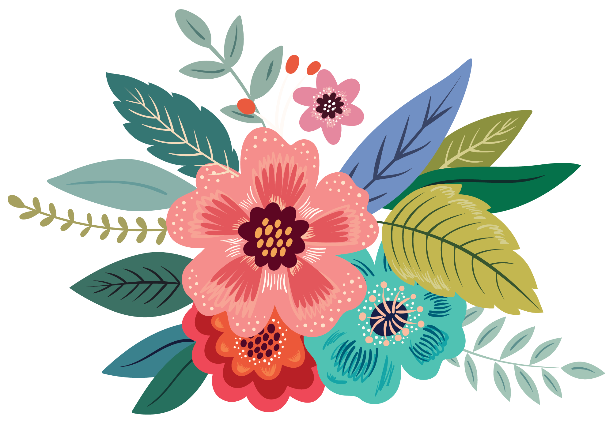 Floral Bouquet Illustration