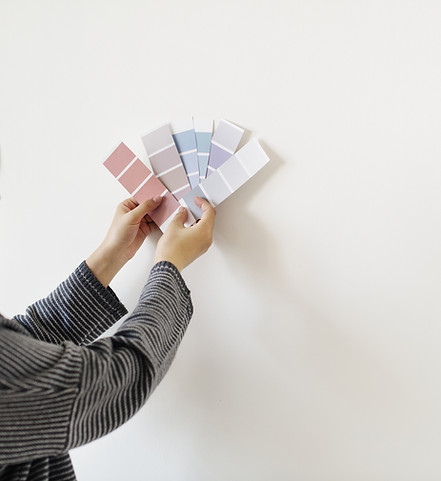 Interior Designer Testing New Colors